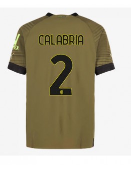 AC Milan Davide Calabria #2 Ausweichtrikot 2022-23 Kurzarm